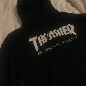 Black thrasher hoodie